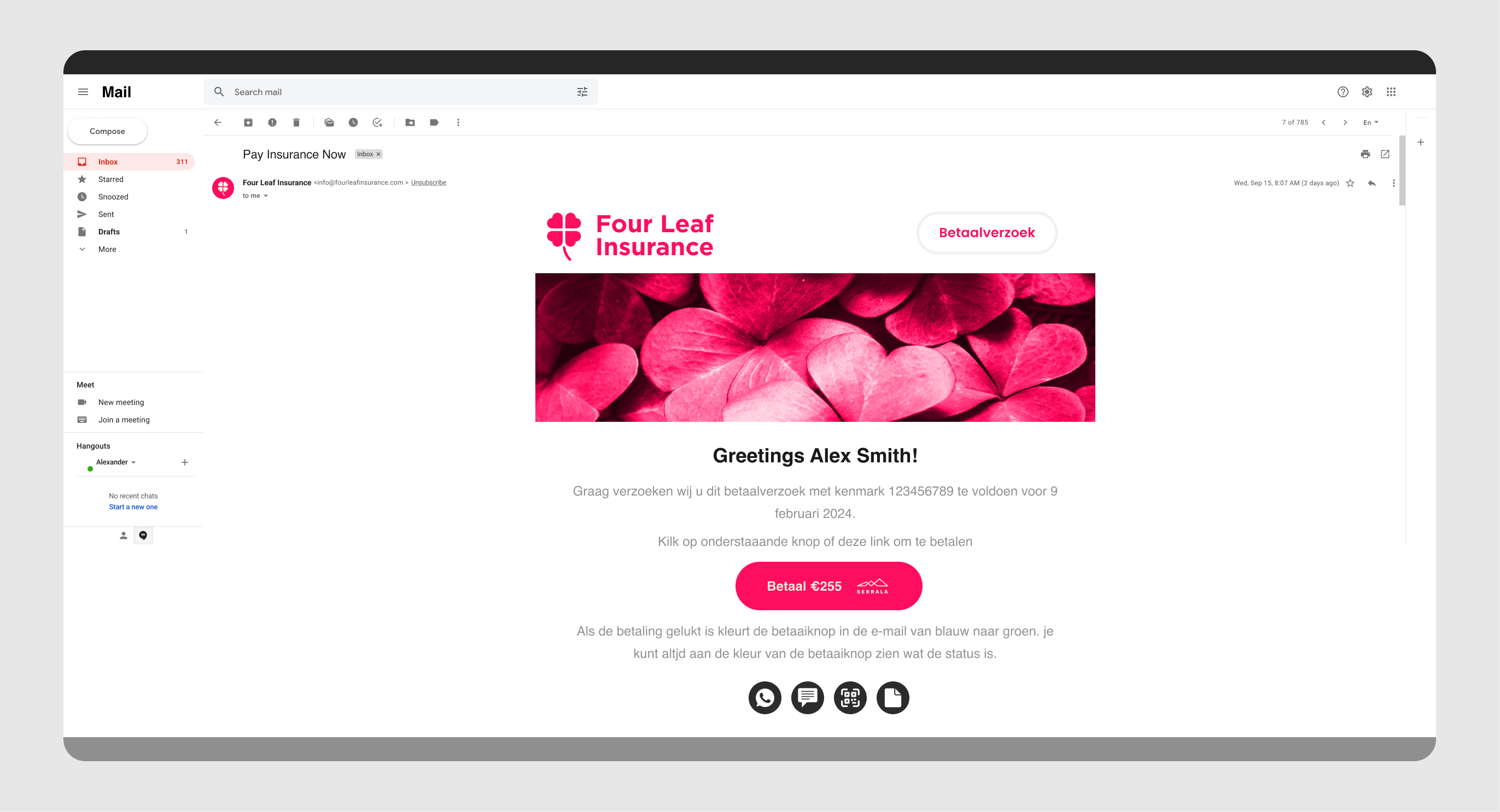 screenshot of Alevate Bill Pay